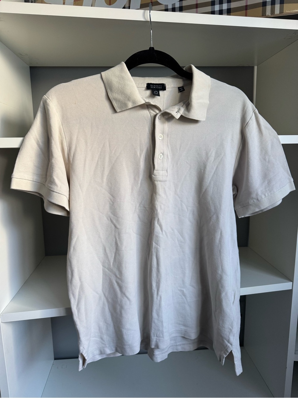 Barneys New York sleeve polo shirt